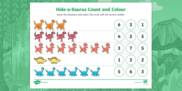 Color and count activity featuring the number 6 for early learners to discover stars Preschool math coloring worksheet where children color spaces with the number 6 to find hidden stars