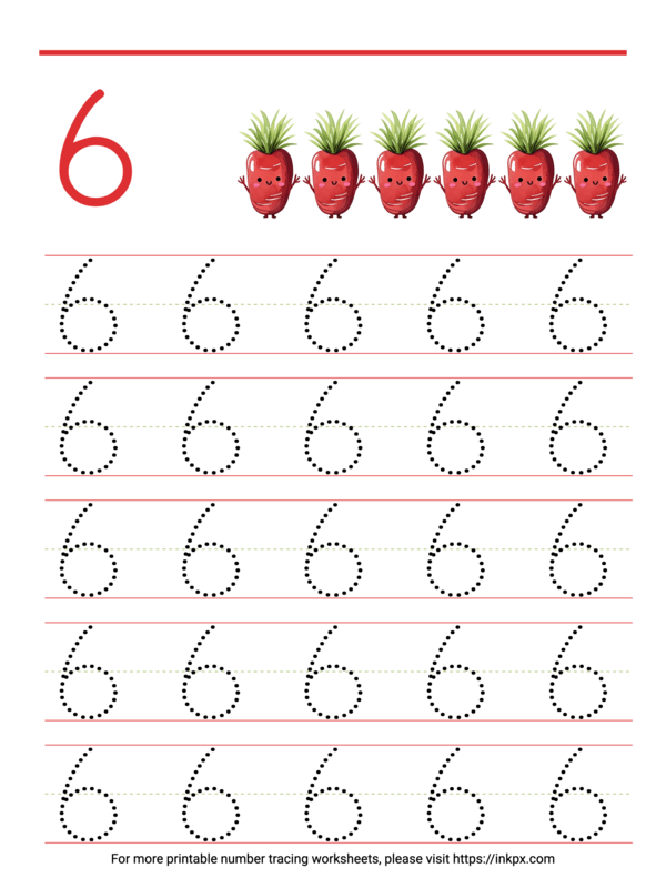 Color and learn with the number 6 in this fun preschool math worksheet for young learners Preschool worksheet featuring the number 6 with a color-by-number star reveal activity
