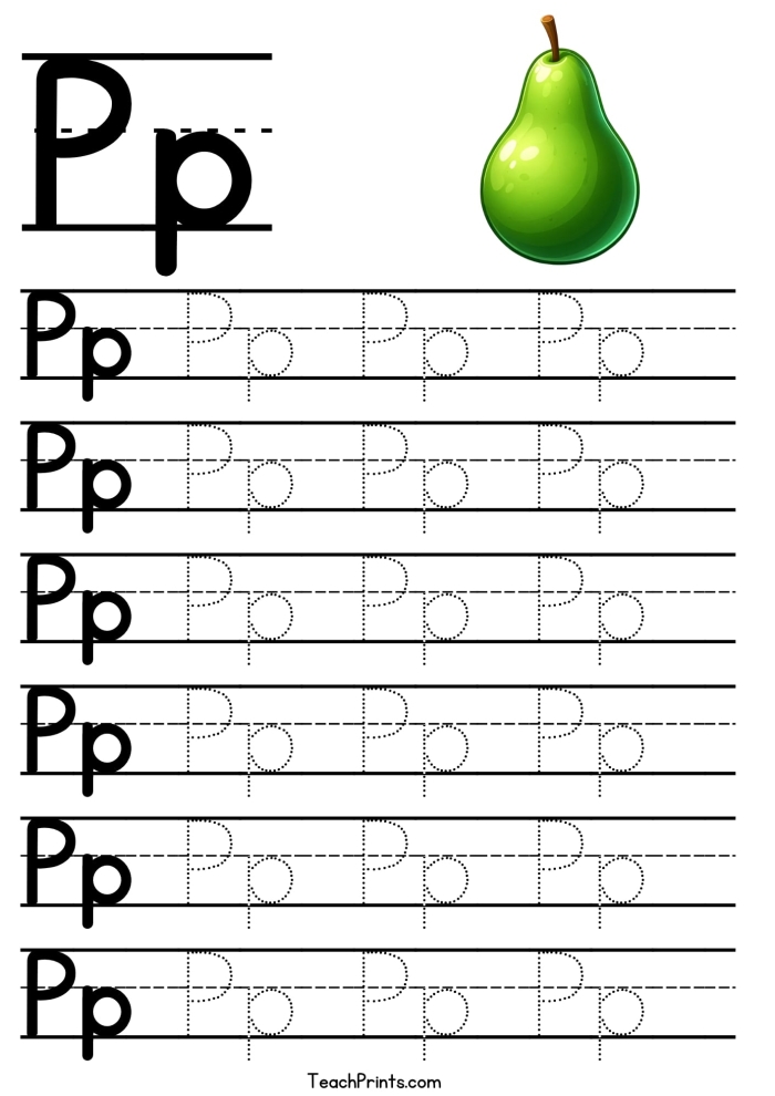 Fun and educational P Is For... worksheet for Pre-K learners exploring shapes and sounds Preschool geometry worksheet featuring the letter P with coloring activities