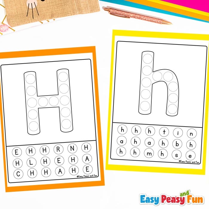 Get Ready for Reading: Letter H Subtraction Practice for Pre-K Learners, Image 22 Preschool subtraction worksheet featuring the letter H to boost reading readiness