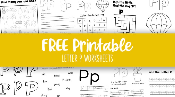 Fun and educational P Is For... worksheet for early learners in grade Pre-K Preschool geometry worksheet focusing on the letter P with coloring activities
