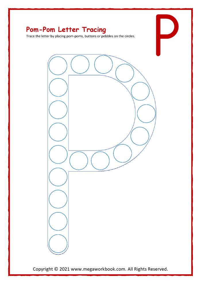 Color and learn the letter P with this fun worksheet for Pre-K students Preschool geometry worksheet featuring the letter P with coloring activities