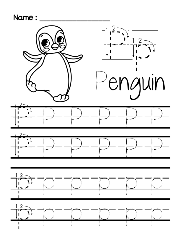 Engaging P Is For... worksheet for Pre-K geometry and alphabet learning fun Preschooler coloring a P Is For... worksheet focused on the letter P and basic shapes