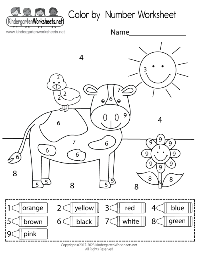 Pre-K reading activity coloring sheet highlighting the number six and star patterns Preschool math worksheet featuring number 6 coloring to discover hidden stars