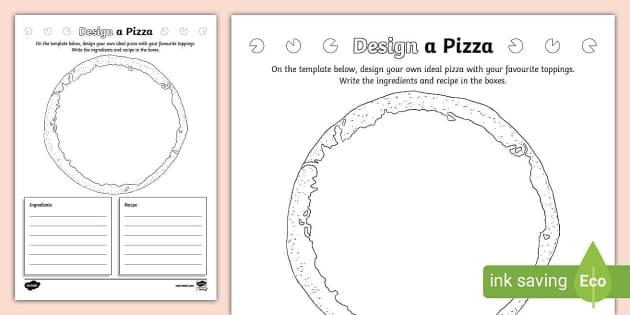 Preschool addition worksheet featuring colorful pizza toppings for counting practice