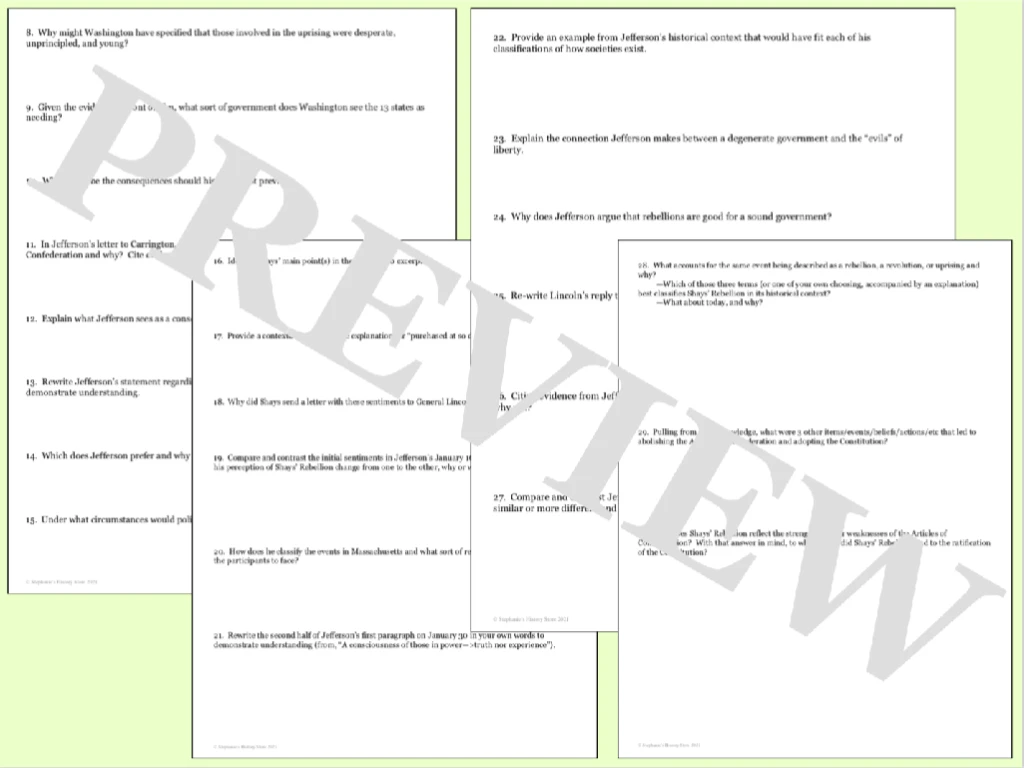 Sixth grade worksheet featuring the Join, or Die cartoon for primary source analysis