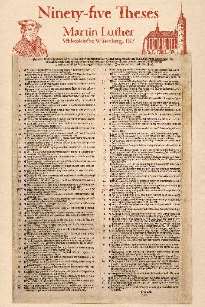 Sixth grade geometry worksheet on Martin Luther’s 95 Theses and the Protestant Reformation