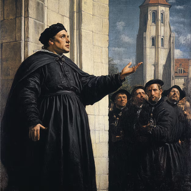 Sixth grade geometry worksheet featuring Martin Luther’s 95 Theses and the Protestant Reformation