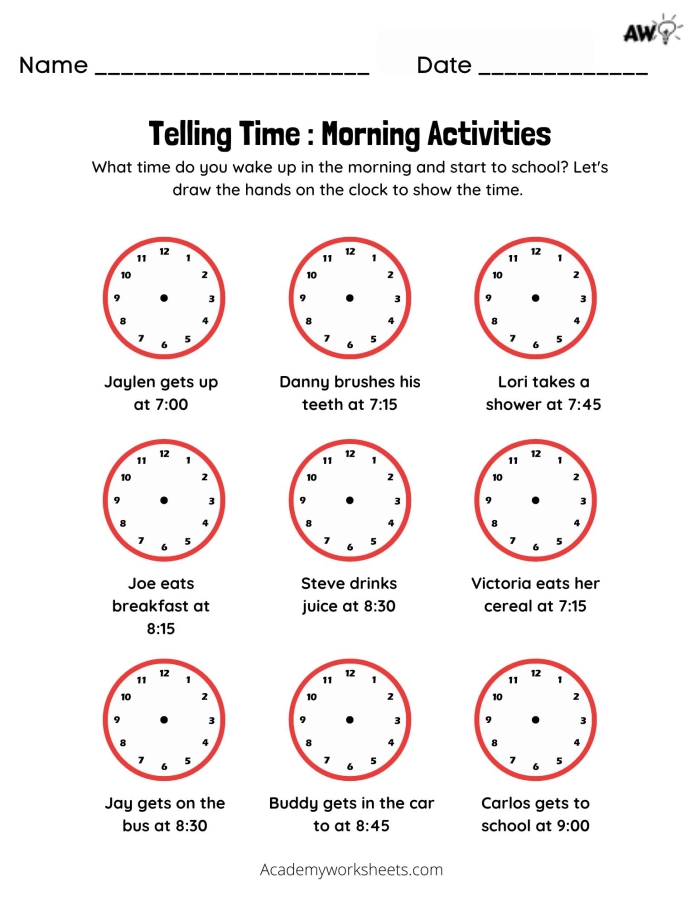 Engaging Telling Time: Quarter Hour worksheet for math learners Worksheet for second graders to practice telling time at the quarter hour