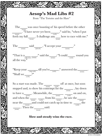 Colorful Rabbit Mad Libs worksheet designed for second graders to practice multiplication while using adverbs and adjectives