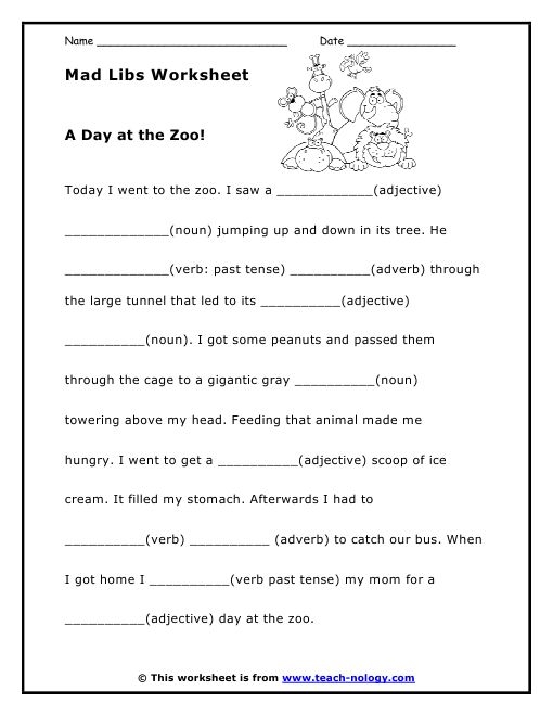 Rabbit Mad Libs worksheet designed for second graders to practice multiplication through creative storytelling