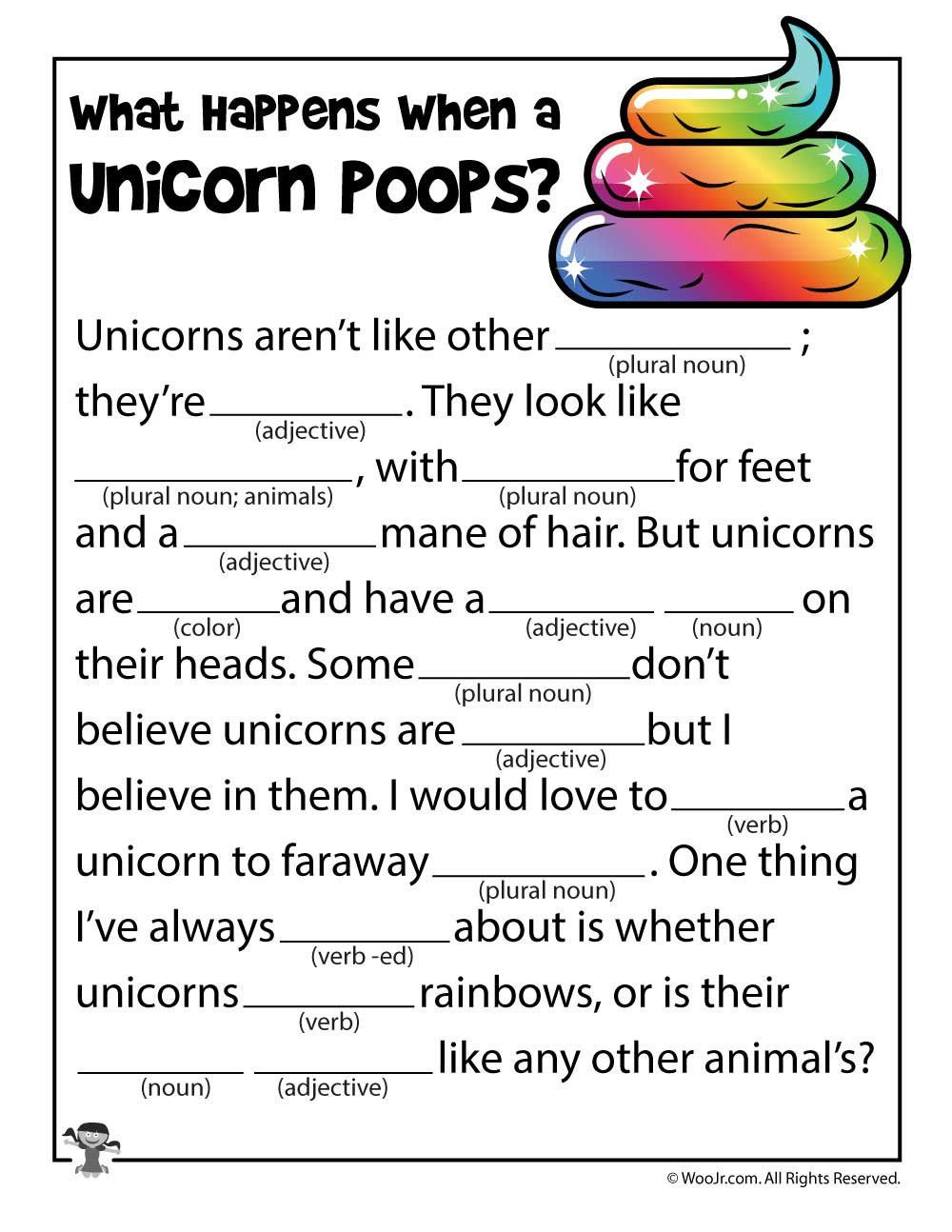 Rabbit Mad Libs worksheet for second graders featuring multiplication practice with humorous elements