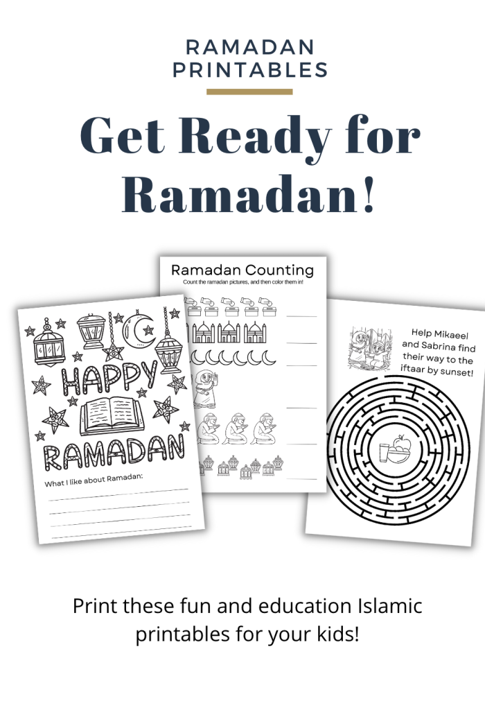 Fifth grade worksheet explaining the significance of Ramadan with charts and data