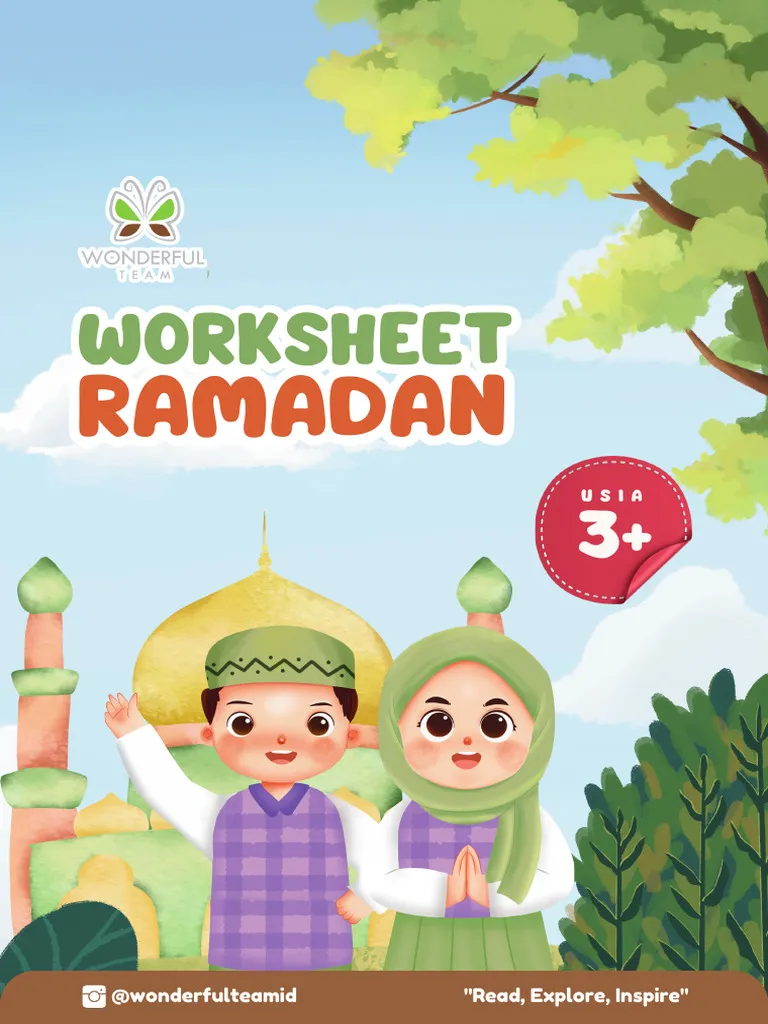 Fifth grade worksheet explaining the significance of Ramadan with charts and data