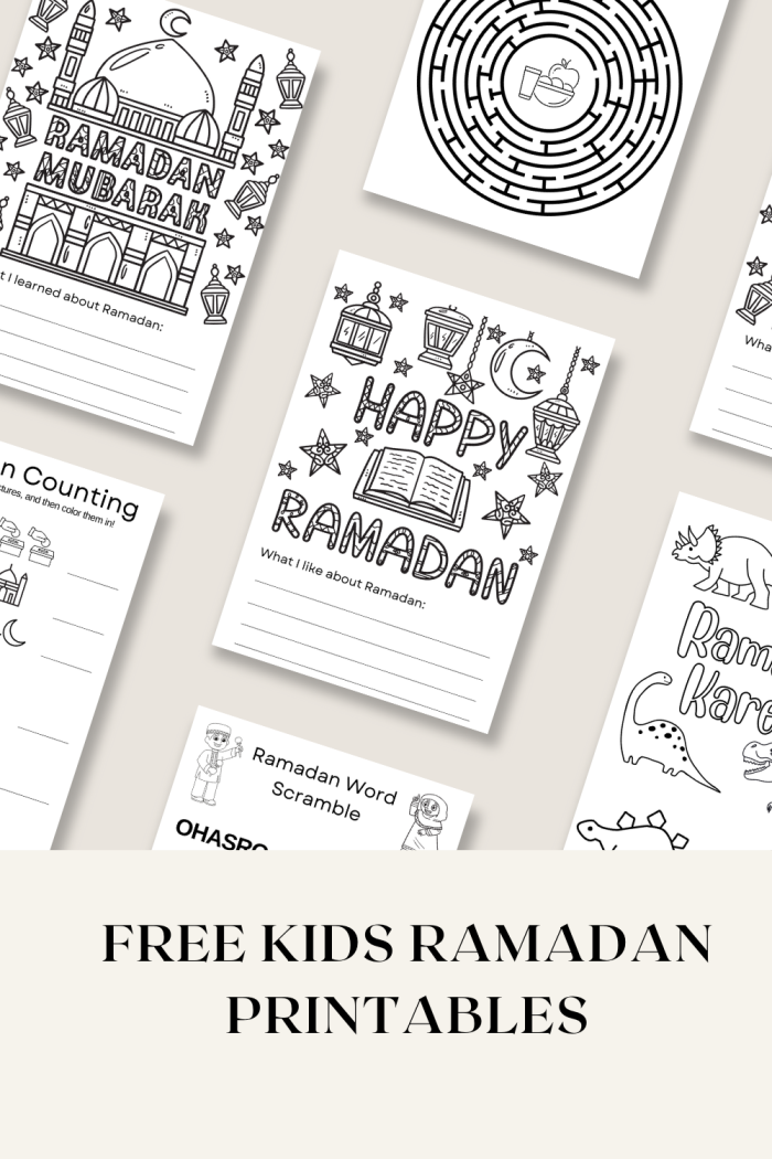 Fifth grade worksheet explaining the significance of Ramadan for students