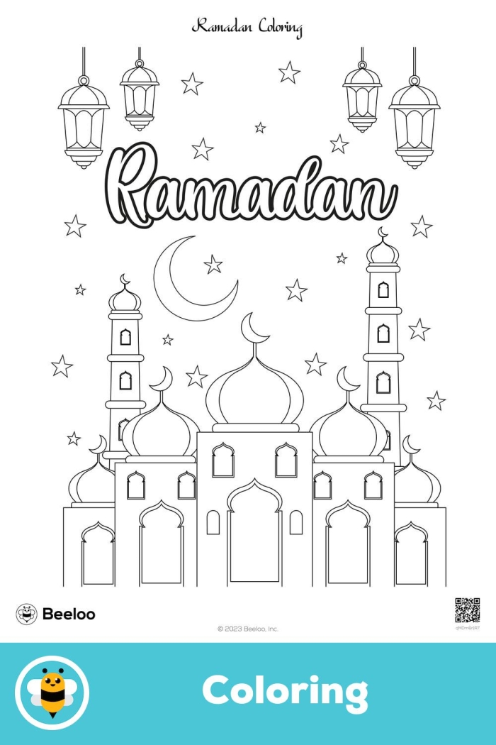 Fifth grade worksheet explaining the significance of Ramadan with simple data charts