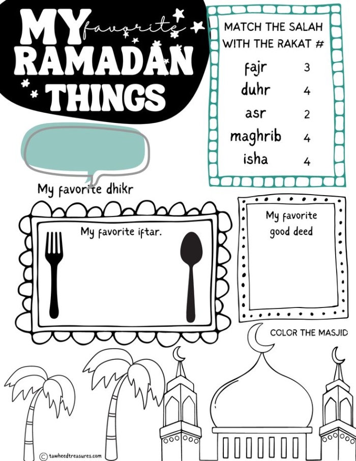 Explore Ramadan traditions and research skills with this community culture worksheet for grade five Fifth grade student working on a Learn About Ramadan worksheet with books and a laptop