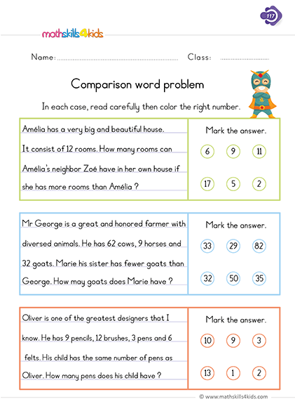 Sixth grade worksheet featuring multiplication word problems with rational numbers including decimals and mixed numbers