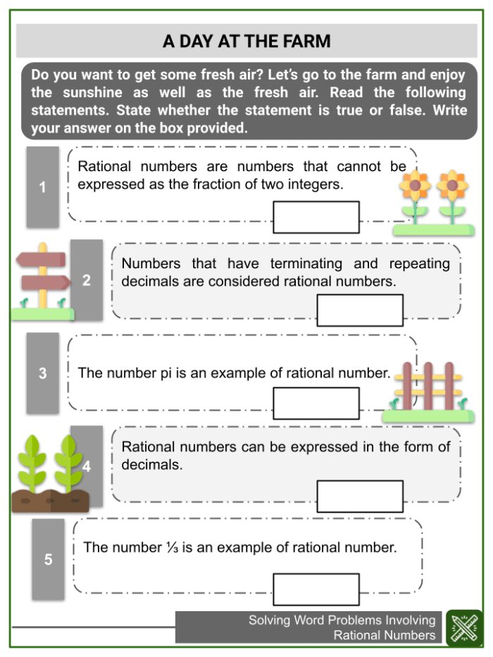 Sixth grade worksheet for practicing multiplication with rational number word problems involving decimals and mixed numbers