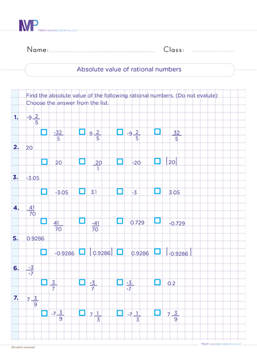 Sixth grade worksheet on rational number word problems featuring multiplication of decimals and mixed numbers