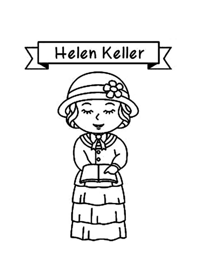 Third grade worksheet on important supporting details featuring Helen Keller and numbers