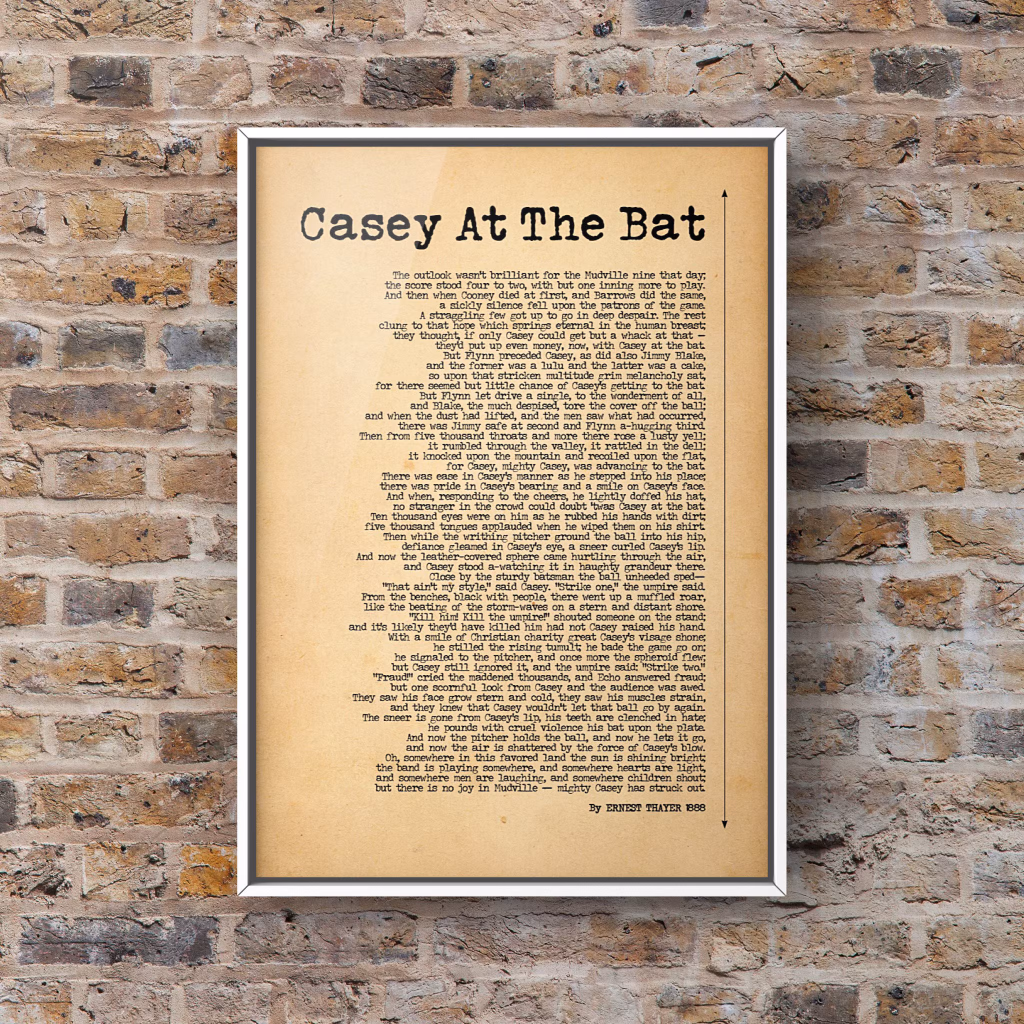 Fourth grade students working on a Casey at the Bat poem reading worksheet