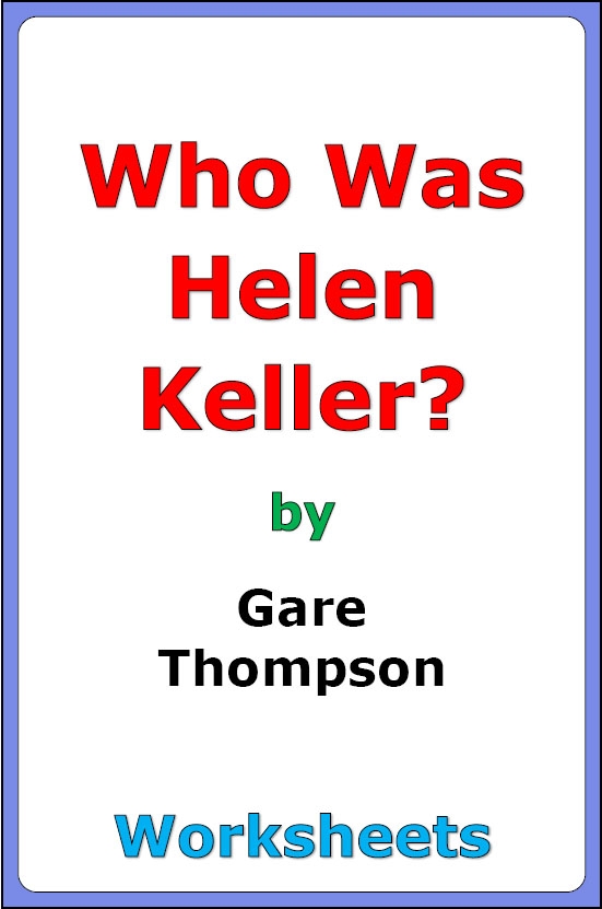 Third grade worksheet on important supporting details featuring Helen Keller for reading practice