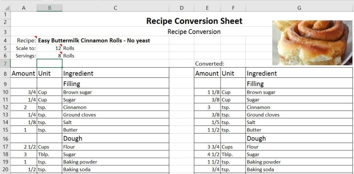 Engaging fifth-grade math activity focused on measurements and recipes Recipe Conversion worksheet for practicing fraction multiplication in cooking
