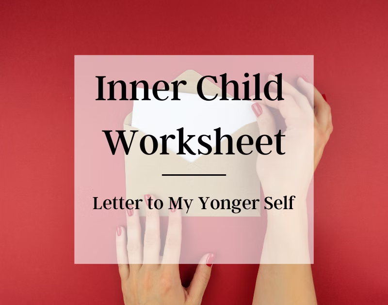 Sixth grade student completing a reflective writing worksheet titled A Letter to My Younger Self