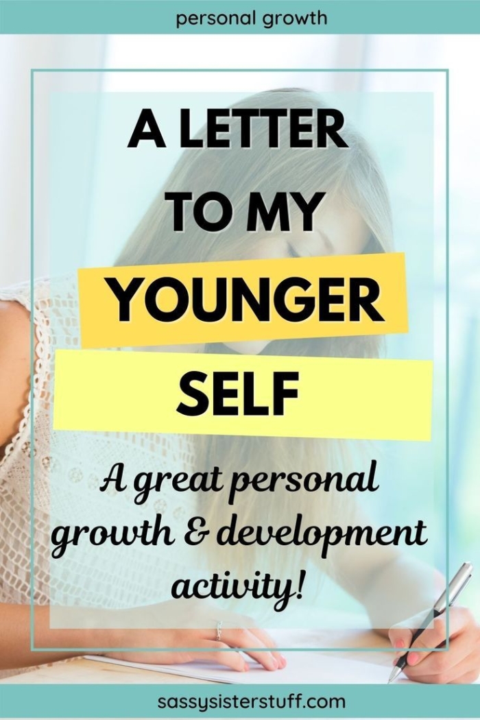 Sixth grade students writing reflections on the A Letter to My Younger Self worksheet