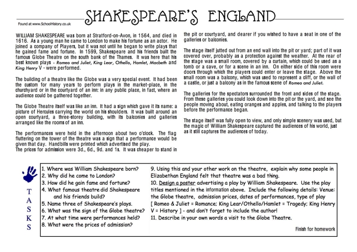 Renaissance worksheet featuring key historical figures and landmarks for study