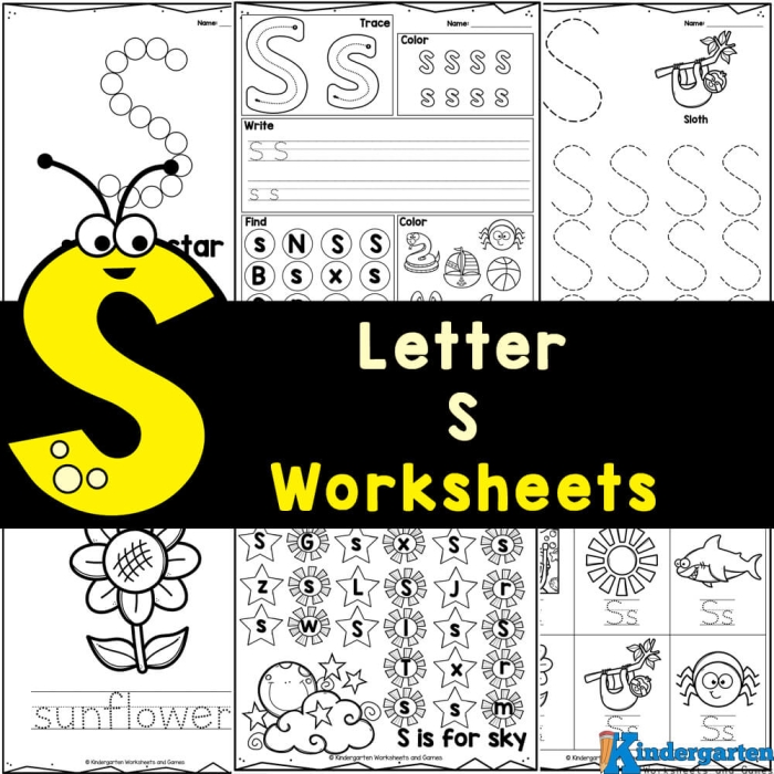 Rhyming worksheet for Pre-K Colorful worksheet for preschoolers focused on the letter S and its sounds. Engaging S Is For... worksheet to help kids learn through coloring.
