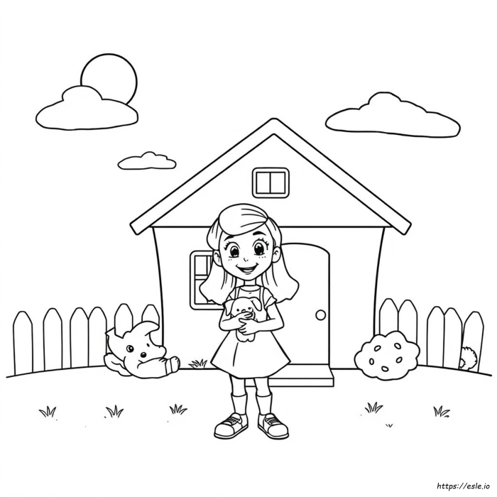Coloring worksheet celebrating Sally Ride's achievements in aeronautics for Pre-K learners Sally Ride Coloring Page worksheet featuring a cartoon version of the astronaut for kids to color