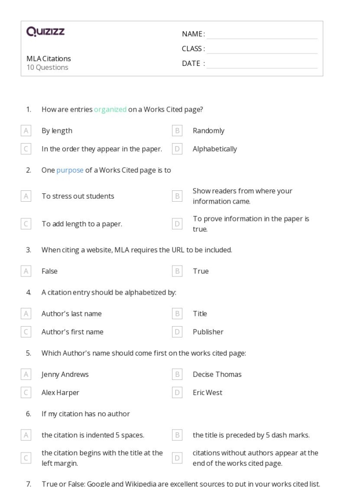 Engaging activity for paraphrasing and direct quotes from informational texts Worksheet for fourth graders on Sea Turtle citations and quoting text