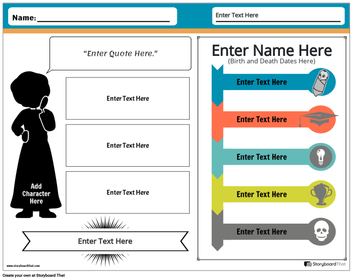 Biography timeline template for kids to record important life events of a loved one 23 Second grade student filling out a biography timeline worksheet about a family member