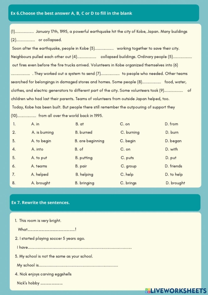 Multiplication practice in a community service themed worksheet for second graders, image 22 Second grade students working on a What is Community Service? worksheet focused on multiplication
