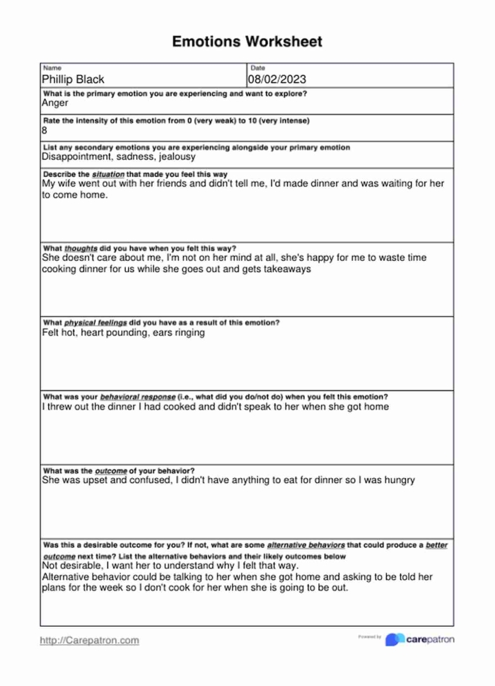 Working with Difficult Emotions worksheet for handwriting practice Worksheet designed for second graders to explore challenging emotions