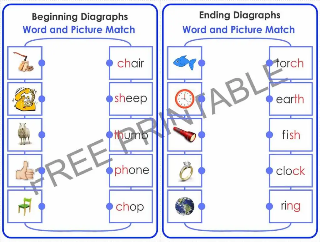 Digraphs Two as One 1 exercise for second graders with word completion tasks Second grade worksheet focusing on filling in missing digraphs in words
