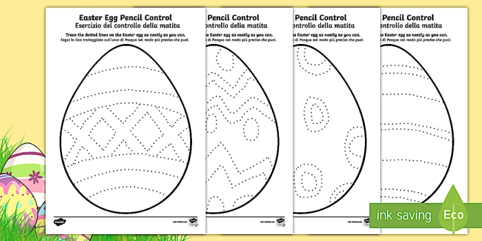 Fun Easter Egg Pencil Toppers craft for second graders to brighten up their writing tools Second grade Easter Egg Pencil Toppers worksheet with colorful designs to cut and decorate pencils