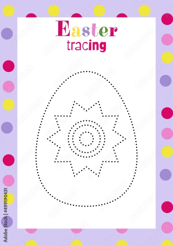 Second grade Easter egg pencil toppers coloring and cutting activity 24 Easter egg themed pencil toppers for second grade English Language Arts worksheet 24