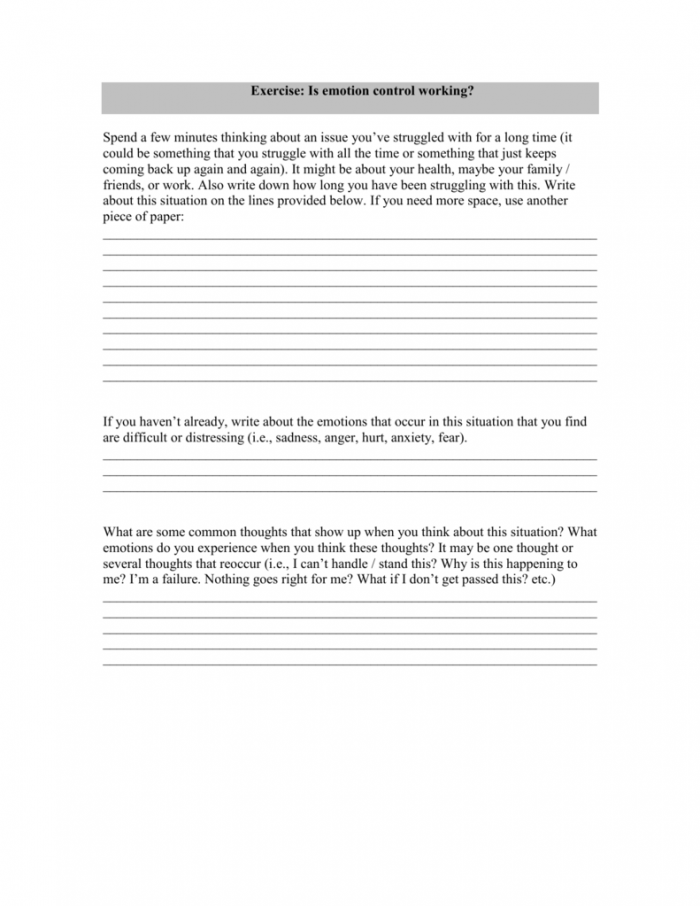 Working with Difficult Emotions worksheet for handwriting practice Worksheet for second graders to navigate challenging emotions
