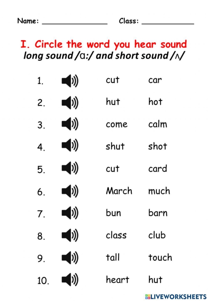 Interactive activity for matching words with their correct pronunciations English Pronunciation worksheet for second graders focusing on phonetic spellings