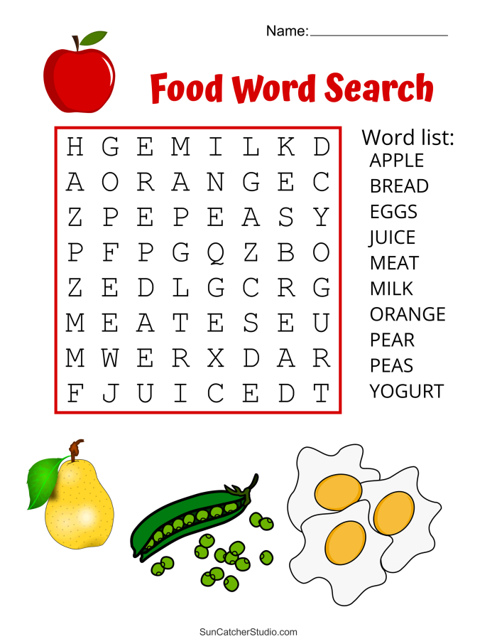 Engage logic and spelling with this fun food-themed word search activity number 16 Second Grade Life Science Food Word Search worksheet featuring tasty vocabulary words