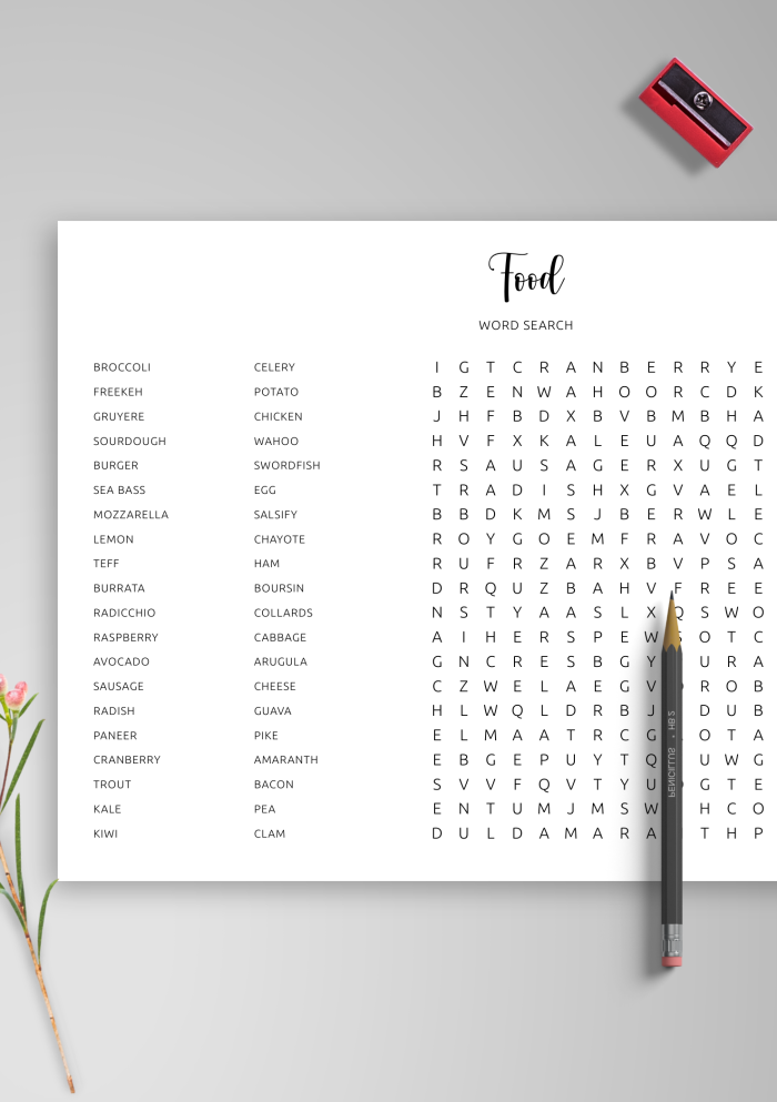 Engage in a fun food-themed word search to boost spelling and logic skills in grade two learners Second grade food word search worksheet featuring tasty vocabulary words for life science