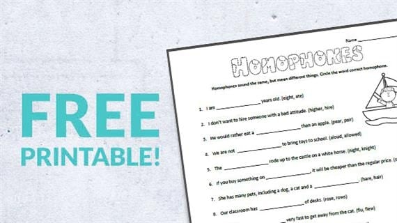 Second grade students practicing homophones with they're and their in a worksheet