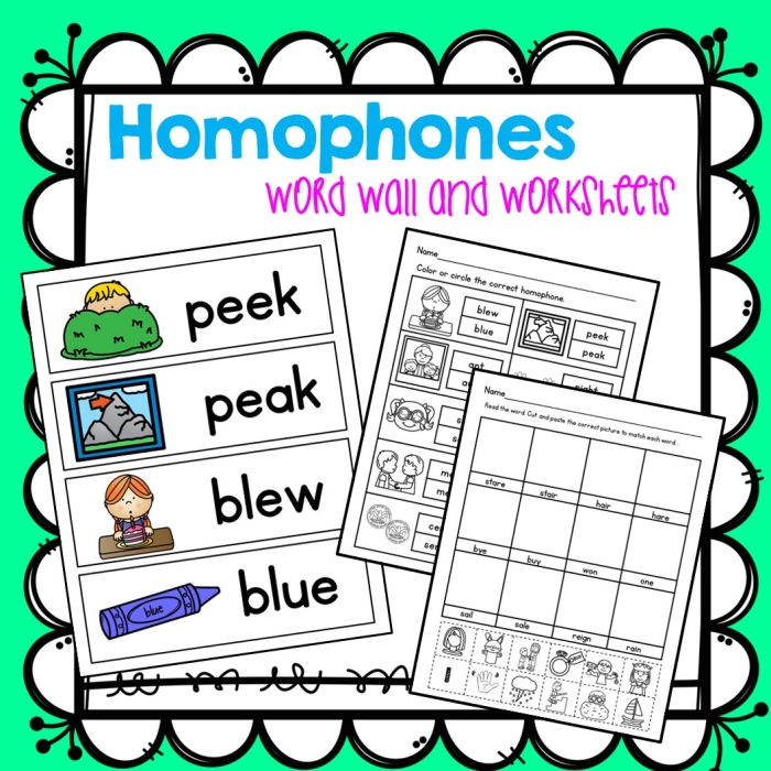Title of Pick the Homophones worksheet for second graders in history, image 10 Second grade students completing a Pick the Homophones worksheet with a word bank in a history lesson