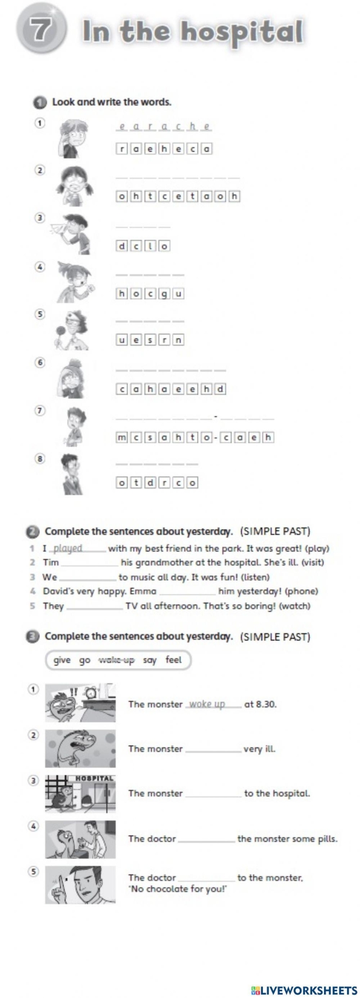 Printable hospital cut-out for a creative paper city in data and graphing lesson number 17 Second grade worksheet for building a paper hospital as part of a city project