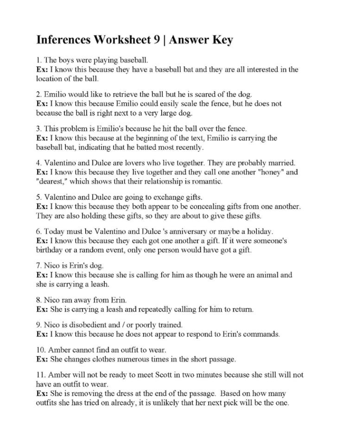 A second grade student worksheet showing picture clues and blank spaces for writing inferences about geometric shapes and objects