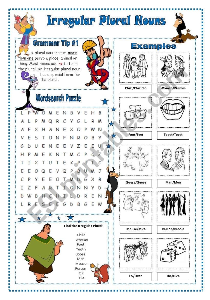 Second grade students completing an irregular plural nouns worksheet for end of year review