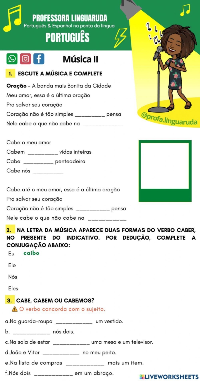 Second grade student completing a Mexican Music Facts reading worksheet focused on comprehension